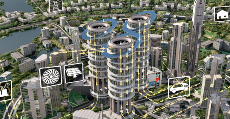 smart city rendering